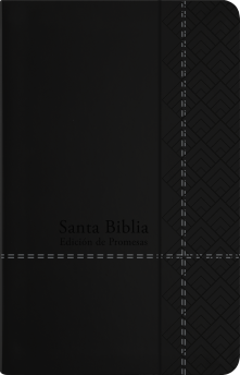 Santa Biblia de Promesas RVR-1960, Tamaño Manual / Letra grande, Piel especial, Negra
