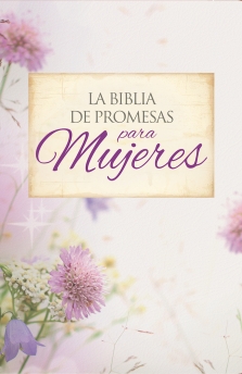 Santa Biblia de Promesas RVR-1960, Compacta / Letra grande, Piel especial con cierre, Floral
