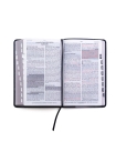 Santa Biblia de Promesas RVR-1960, Tamaño Manual / Letra grande, Piel especial con índice, Negra 