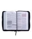 Santa Biblia de Promesas RVR-1960, Tamaño Manual / Letra grande, Piel especial con cierre, Negra 