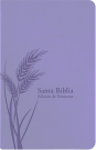 Santa Biblia de Promesas Reina-Valera 1960 / Tamaño Manual / Letra Grande / Piel Especial / Lavanda Claro