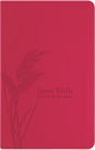 Santa Biblia de Promesas Reina-Valera 1960 / Tamaño Manual / Letra Grande / Piel Especial con Índice / Fucsia 