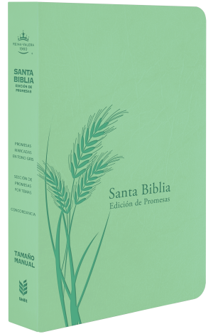 Santa Biblia de Promesas Reina-Valera 1960 / Tamaño Manual / Letra Grande / Piel Especial / Menta // Spanish Promise Bible RVR60 / Handy Size / Large Print / Mint