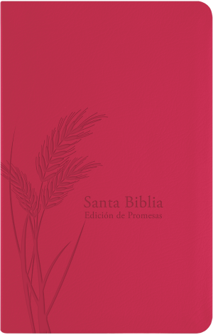Santa Biblia de Promesas RVR-1960, Tamaño Manual / Letra grande, Piel especial, Fucsia 