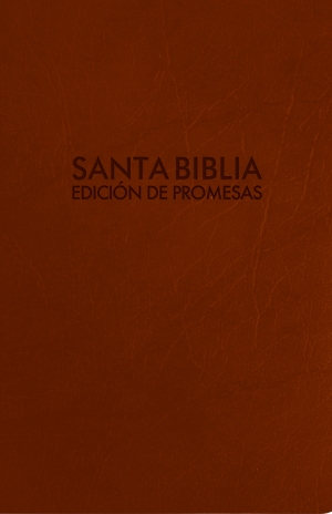Santa Biblia de Promesas RVR-1960, Compacta / Letra grande, Piel especial con índice y cierre, Café 
