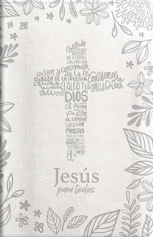 Santa Biblia de Promesas RVR-1960, Jesús para todos, Letra Grande / Tamaño Manual, Piel especial, Marfil